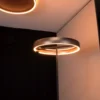 Lámpara de pie LED Stars of Light Trabuco, negro/marrón, 175 cm