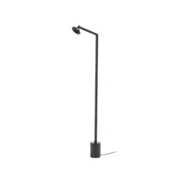 Lámpara de pie LED Steve de Lucande, negra, 130 cm, atenuable
