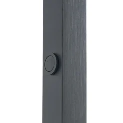 Lámpara de pie LED Steve de Lucande, negra, 130 cm, atenuable