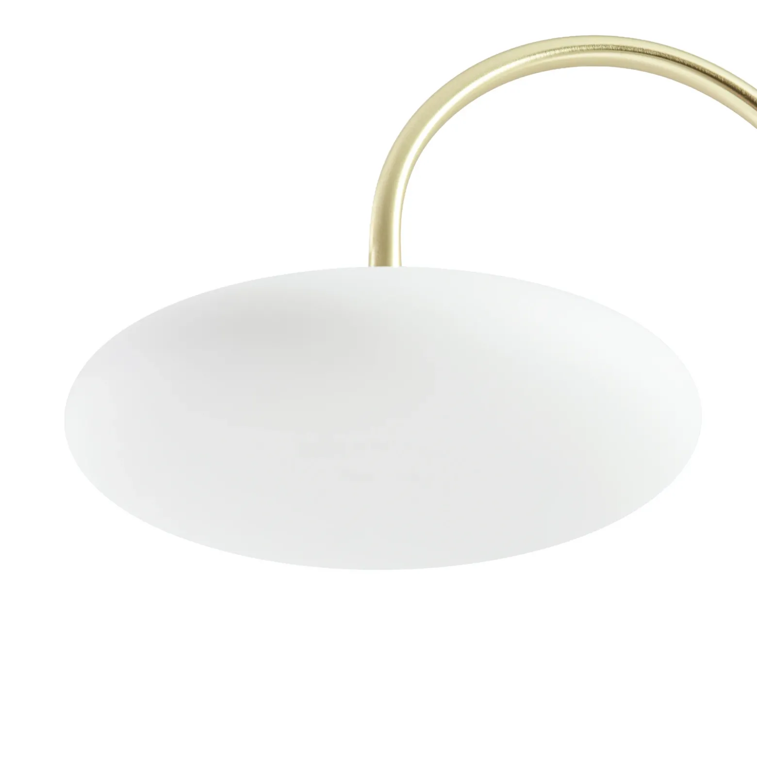 Lámpara de pie LED Tenebra de Lucande, 150 cm, latón/blanco, cristal