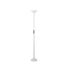 Lámpara de pie LED Tratto, blanco, metal, CCT, atenuable