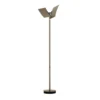 Lámpara de pie LED Twice, anodizada en bronce, altura 185 cm, metal, CCT