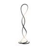 Lámpara de pie LED Twist de Paul Neuhaus, negra, altura 143 cm