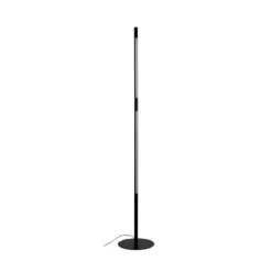 Lámpara de pie LED Vagner de Dyberg Larsen, negro, altura 150 cm