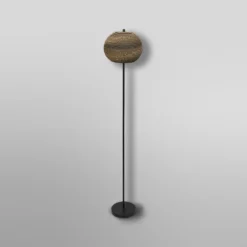 Lámpara de pie LEDVANCE «Ball», altura 116 cm, marrón, cartón ondulado, E27