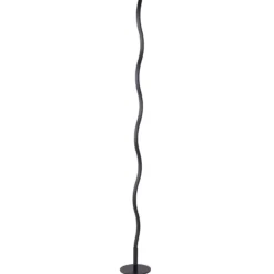 Lámpara de pie LED Wave 3.000K 120cm negro