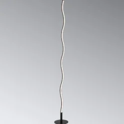 Lámpara de pie LED Wave 3.000K 120cm negro