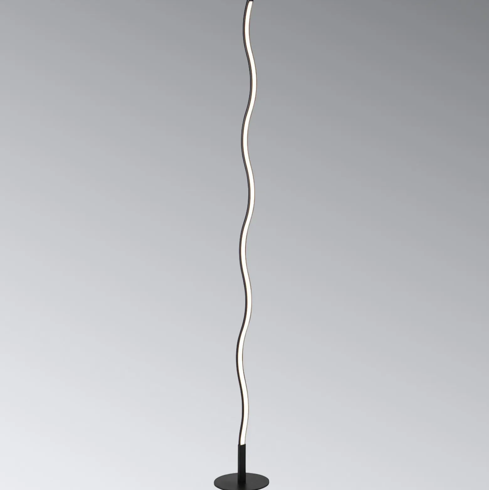 Lámpara de pie LED Wave 3.000K 120cm negro