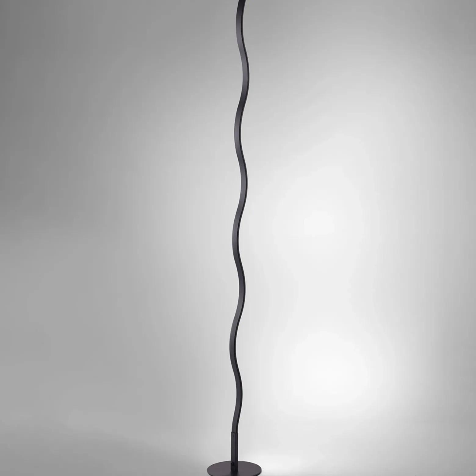 Lámpara de pie LED Wave 3.000K 120cm negro