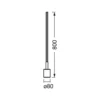 Lámpara de pie LED WiFi CORNER SLIM de OSRAM SMART+, negro RGB CCT