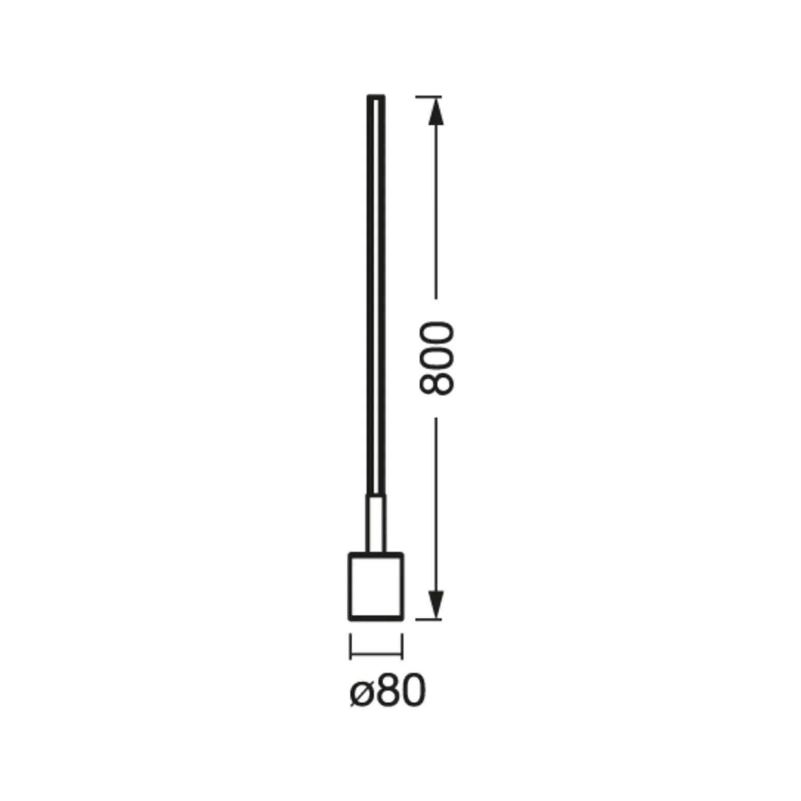 Lámpara de pie LED WiFi CORNER SLIM de OSRAM SMART+, negro RGB CCT