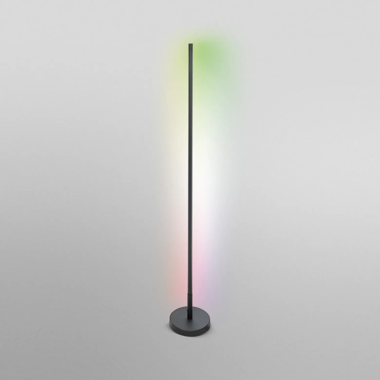 Lámpara de pie LED WiFi OSRAM SMART+ ROUND negra 140 cm RGB CCT