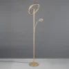 Lámpara de pie LED Willis, dorada, altura 180 cm, metal, CCT, atenuador
