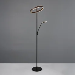 Lámpara de pie LED Willis, negra, altura 180 cm metal CCT atenuador