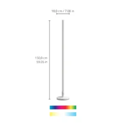 Lámpara de pie LED WiZ Pole, blanco y color regulables