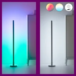 Lámpara de pie LED WiZ Pole, blanco y color regulables