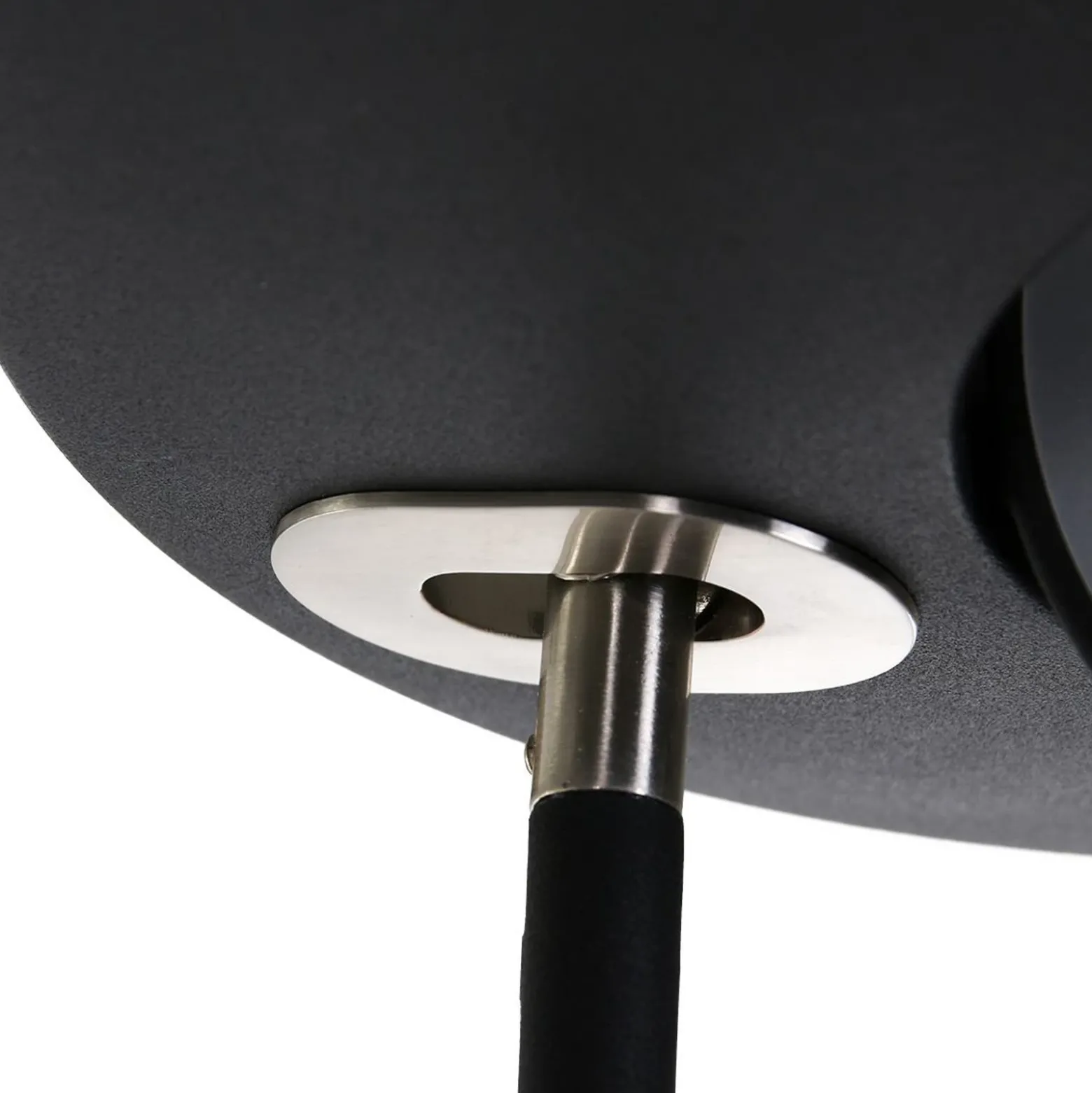 Lámpara de pie LED Zenith, lámpara de lectura LED, CCT, metal, negro