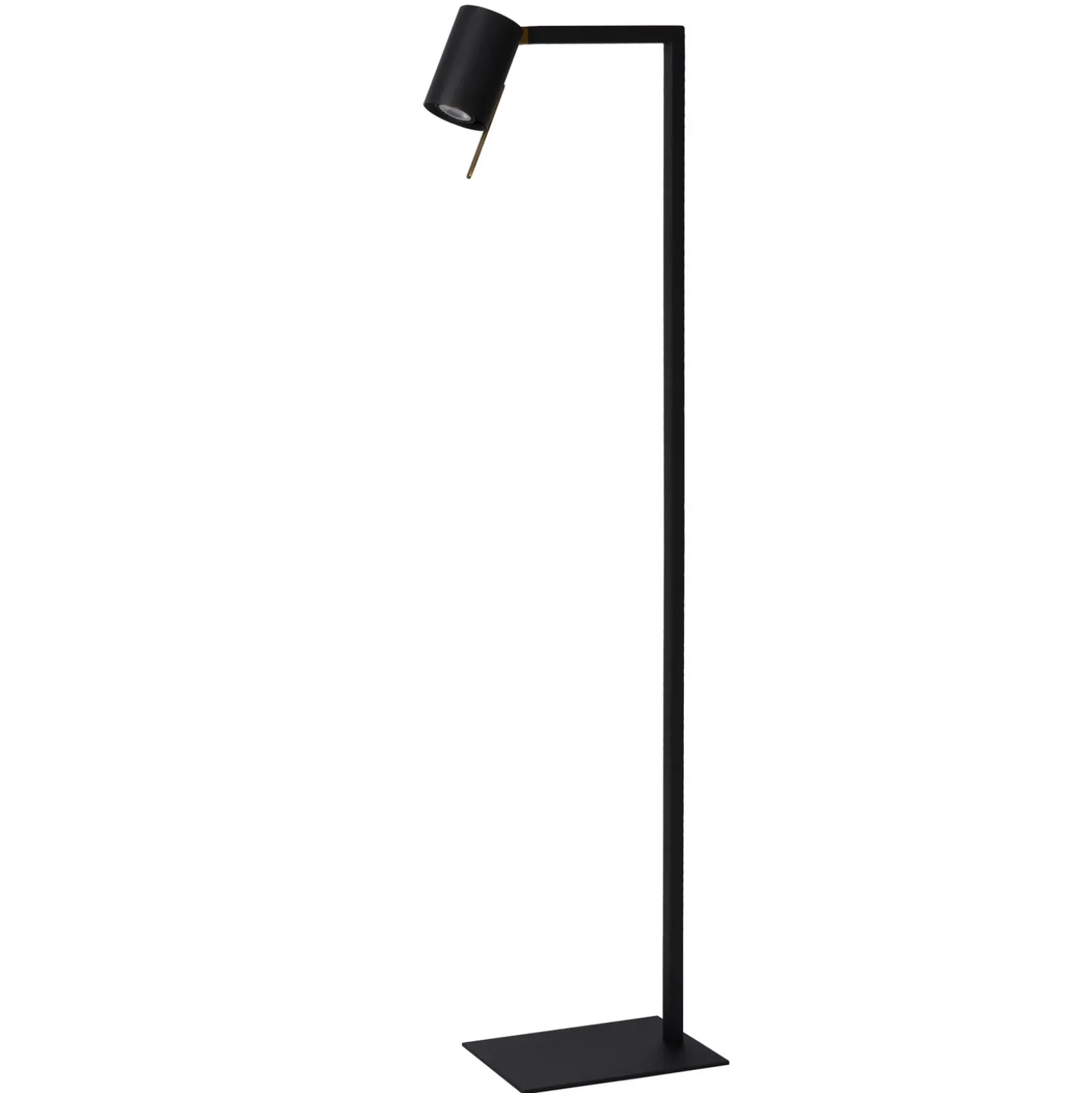 Lámpara de pie Lesley, negra, altura 130 cm, metal