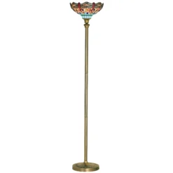 Lámpara de pie Libélula de estilo Tiffany