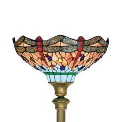Lámpara de pie Libélula de estilo Tiffany