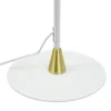 Lámpara de pie Lilje de Dyberg Larsen, blanca, altura 135 cm, 2 luces.