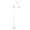 Lámpara de pie Lilje de Dyberg Larsen, blanca, altura 135 cm, 2 luces.