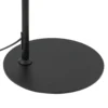 Lámpara de pie Lindby Adrik, negra, metal