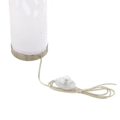 Lámpara de pie Lindby Alisea, 104 cm, blanca, GU10