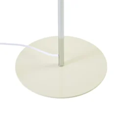 Lámpara de pie Lindby Dylan, 2 luces, cromada/beige, 150 cm, E14