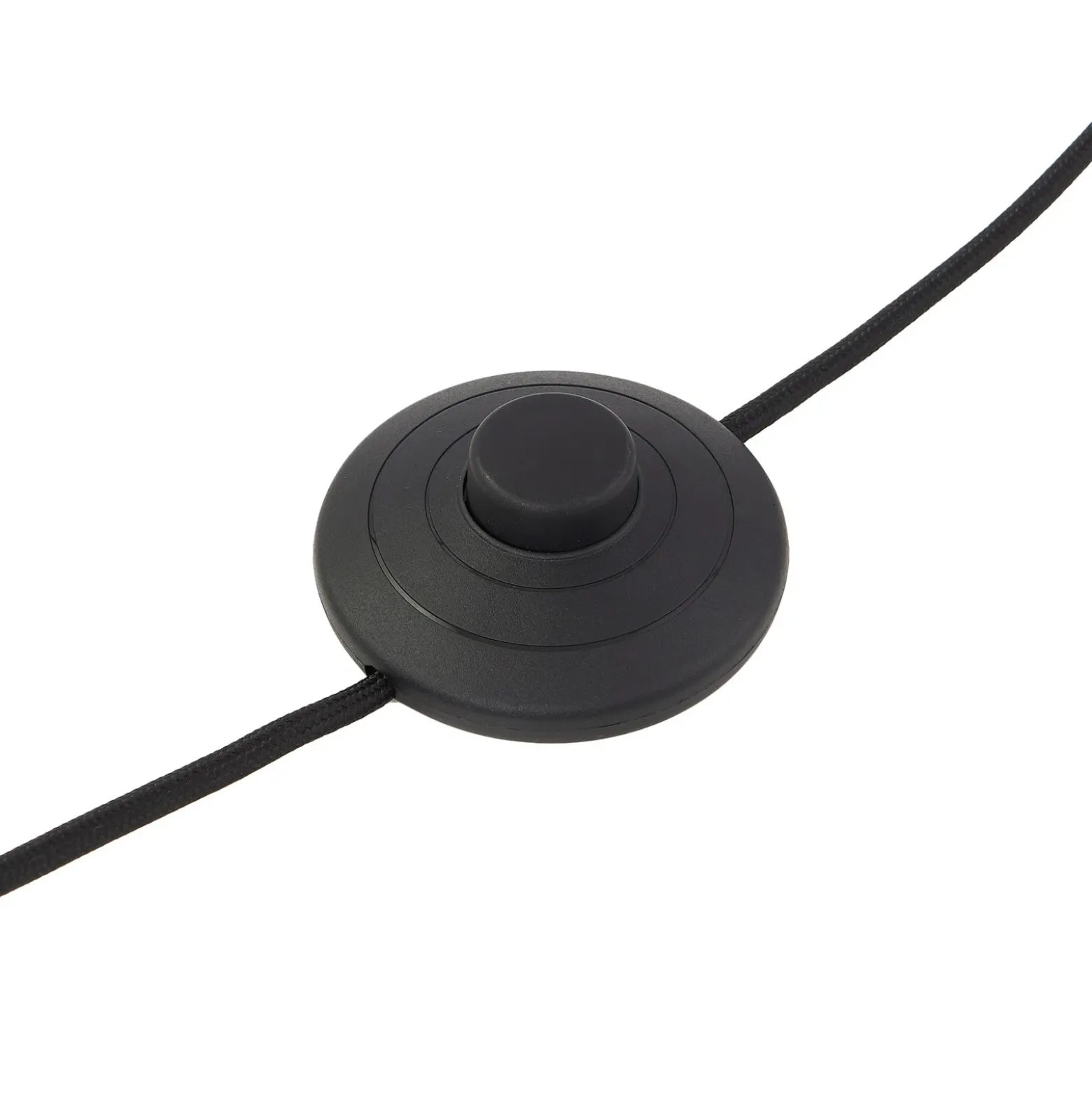 Lámpara de pie Lindby Edion, negra, metal