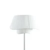 Lámpara de pie Lindby Eryndor, blanca, textil, Ø 47 cm, E27