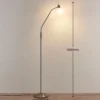 Lámpara de pie Lindby Gwendolin, 160 cm, cristal, E14, regulable