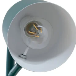 Lámpara de pie Lindby Isara, verde, 165 cm, 2 luces, metal, E27