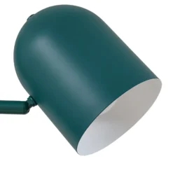 Lámpara de pie Lindby Isara, verde, 165 cm, 2 luces, metal, E27