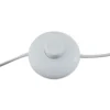 Lámpara de pie Lindby Jyla, 88 cm, blanco mate, GX53, flexible