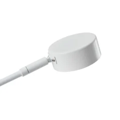 Lámpara de pie Lindby Jyla, 88 cm, blanco mate, GX53, flexible