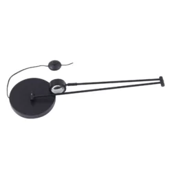 Lámpara de pie Lindby Jyla, 88 cm, negro mate, GX53, flexible
