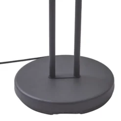 Lámpara de pie Lindby LED Josefin, negra, brazo de lectura LED, atenuable