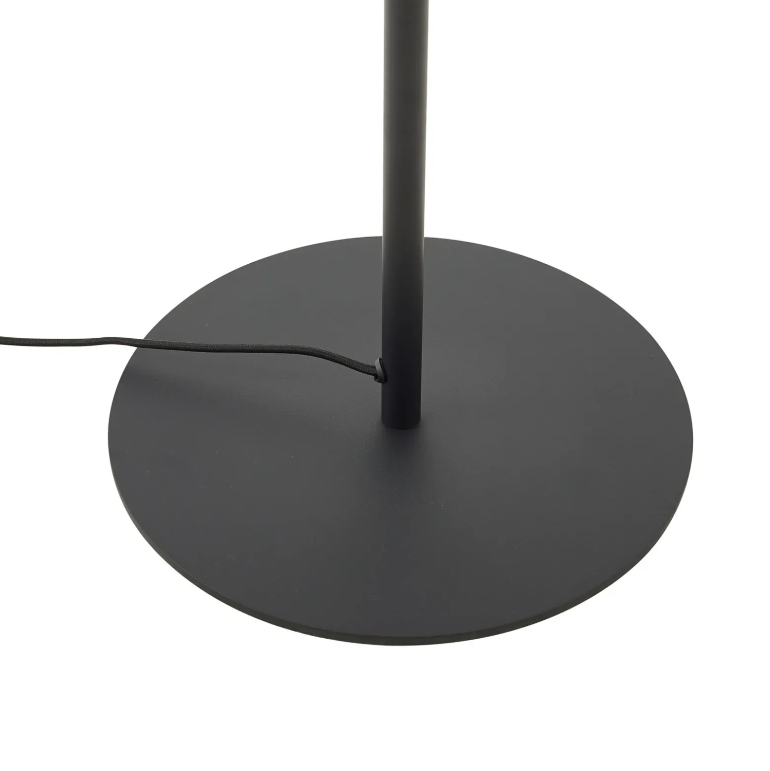 Lámpara de pie Lindby Lelia, gris humo, cristal, metal, 150 cm