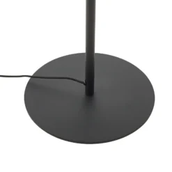 Lámpara de pie Lindby Lelia, gris humo, cristal, metal, 150 cm
