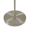 Lámpara de pie Lindby Melanie, gris, tela, Ø 36 cm, 2 luces.