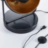 Lámpara de pie Lindby Muriel, 3 luces, negro/oro, metal