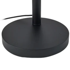 Lámpara de pie Lindby Nanika, 3 luces, negro/dorado, 200 cm, E27