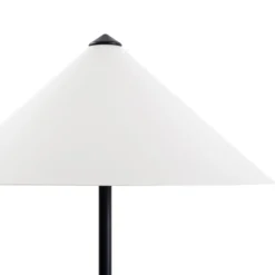 Lámpara de pie Lindby Norvik, altura 150 cm, negro/gris, metal