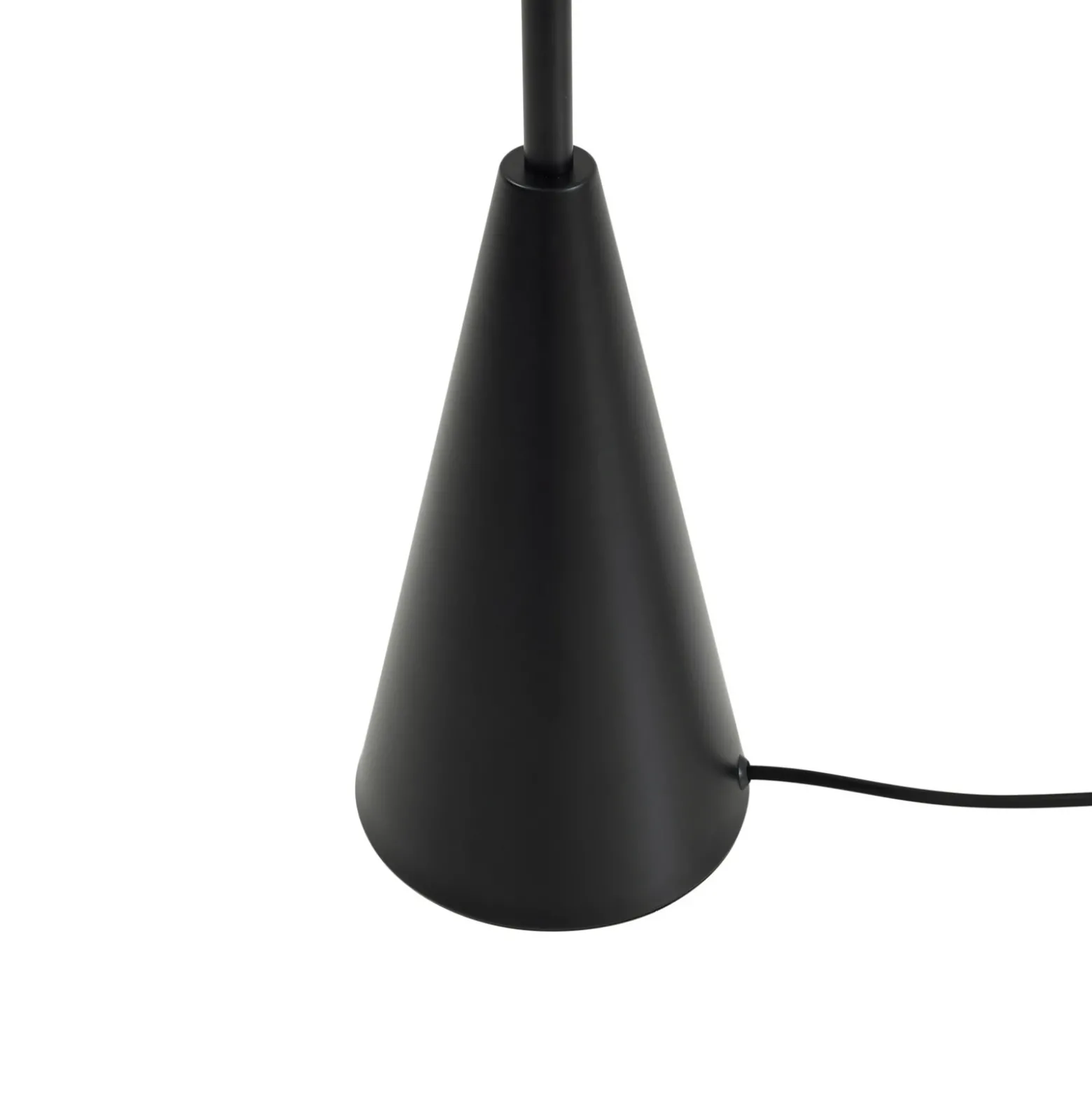 Lámpara de pie Lindby Norvik, altura 150 cm, negro/gris, metal