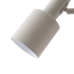 Lámpara de pie Lindby Ovelia, beige, metal, E27