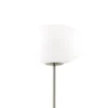 Lámpara de pie Lindby Sonika, 175 cm, color níquel, cristal, E27