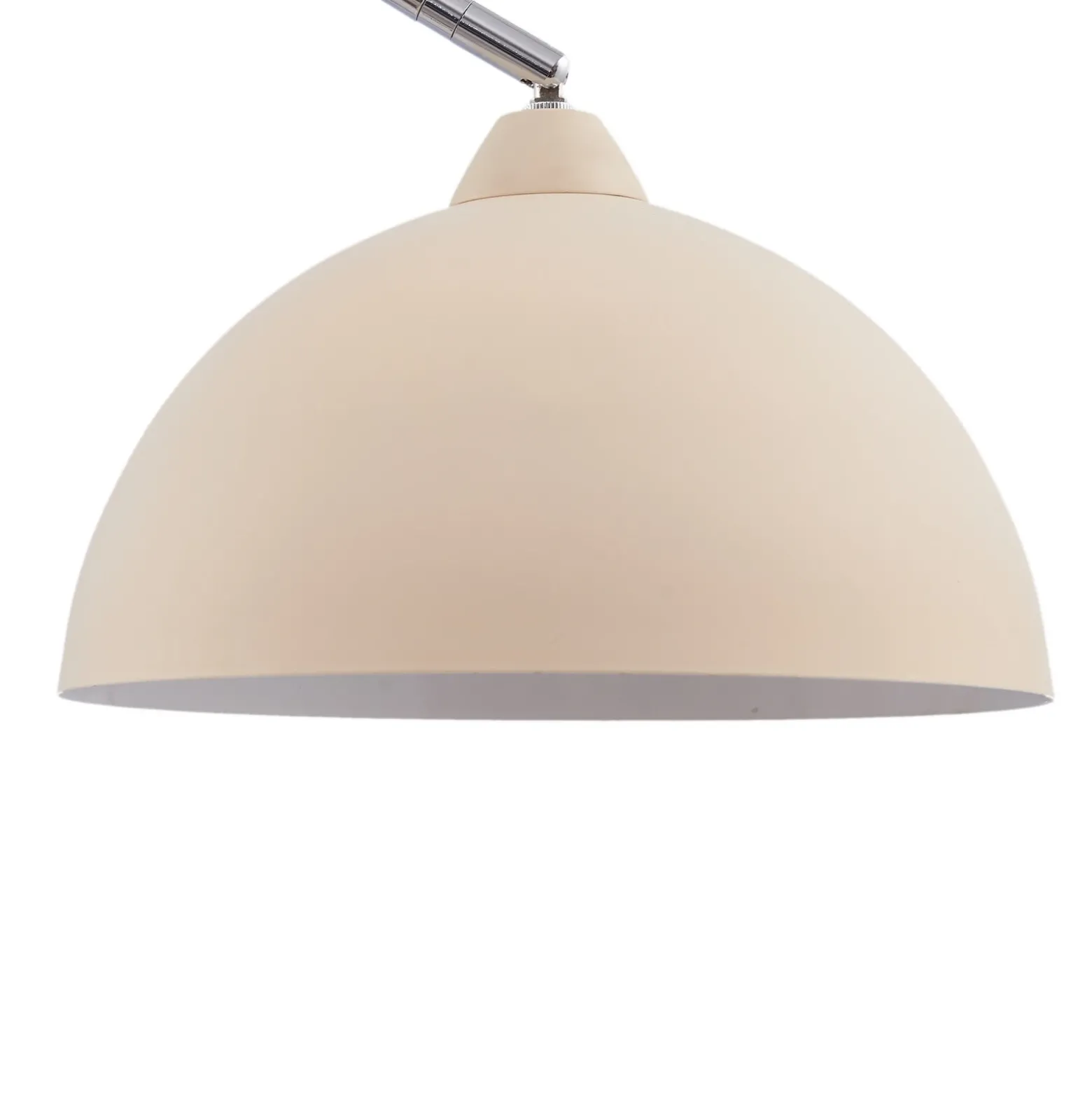 Lámpara de pie Lindby Tonka, beige, metal/mármol, 185 cm, E27