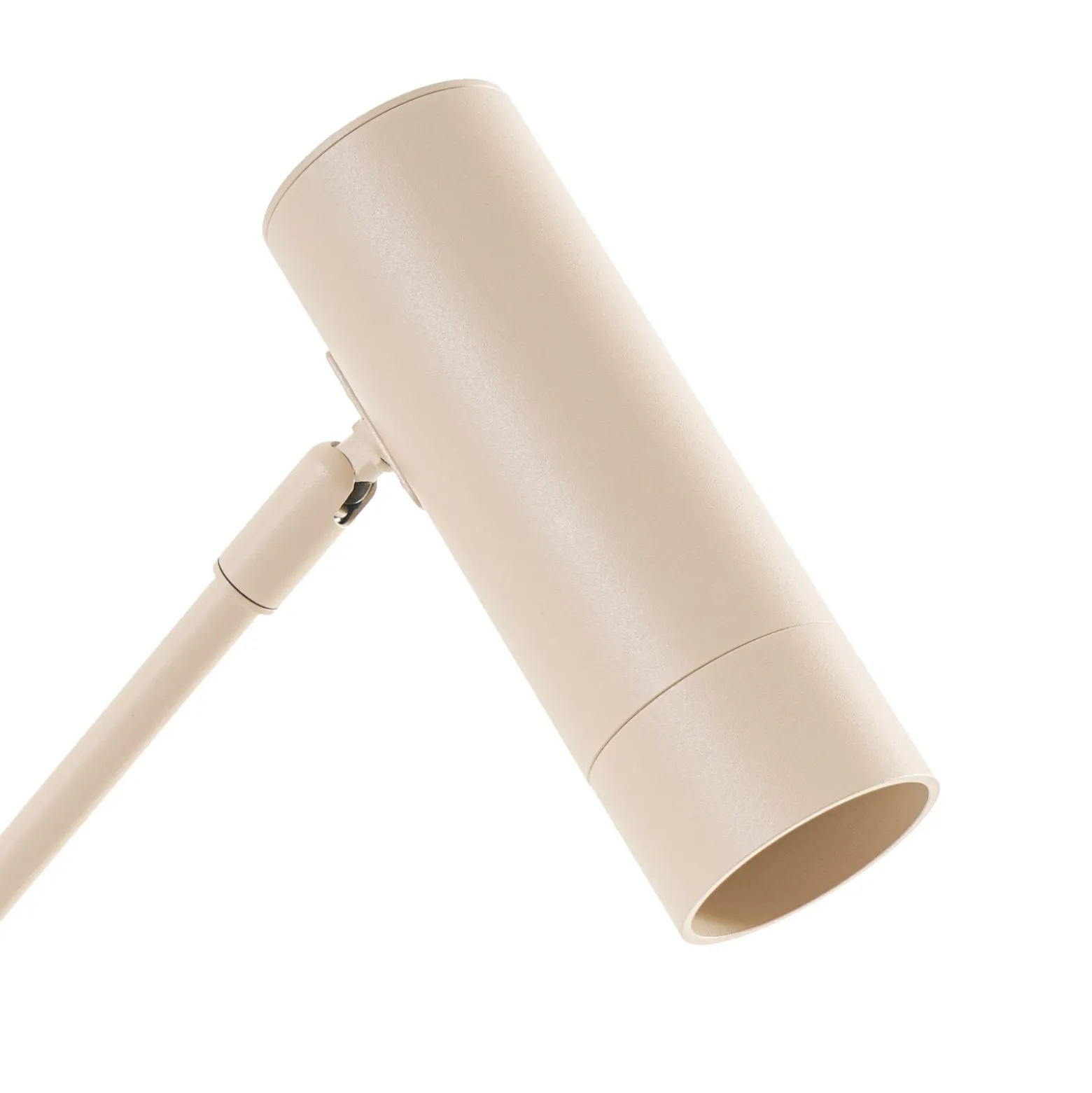 Lámpara de pie Lindby Vilo, beige, 153 cm, GU10, orientable