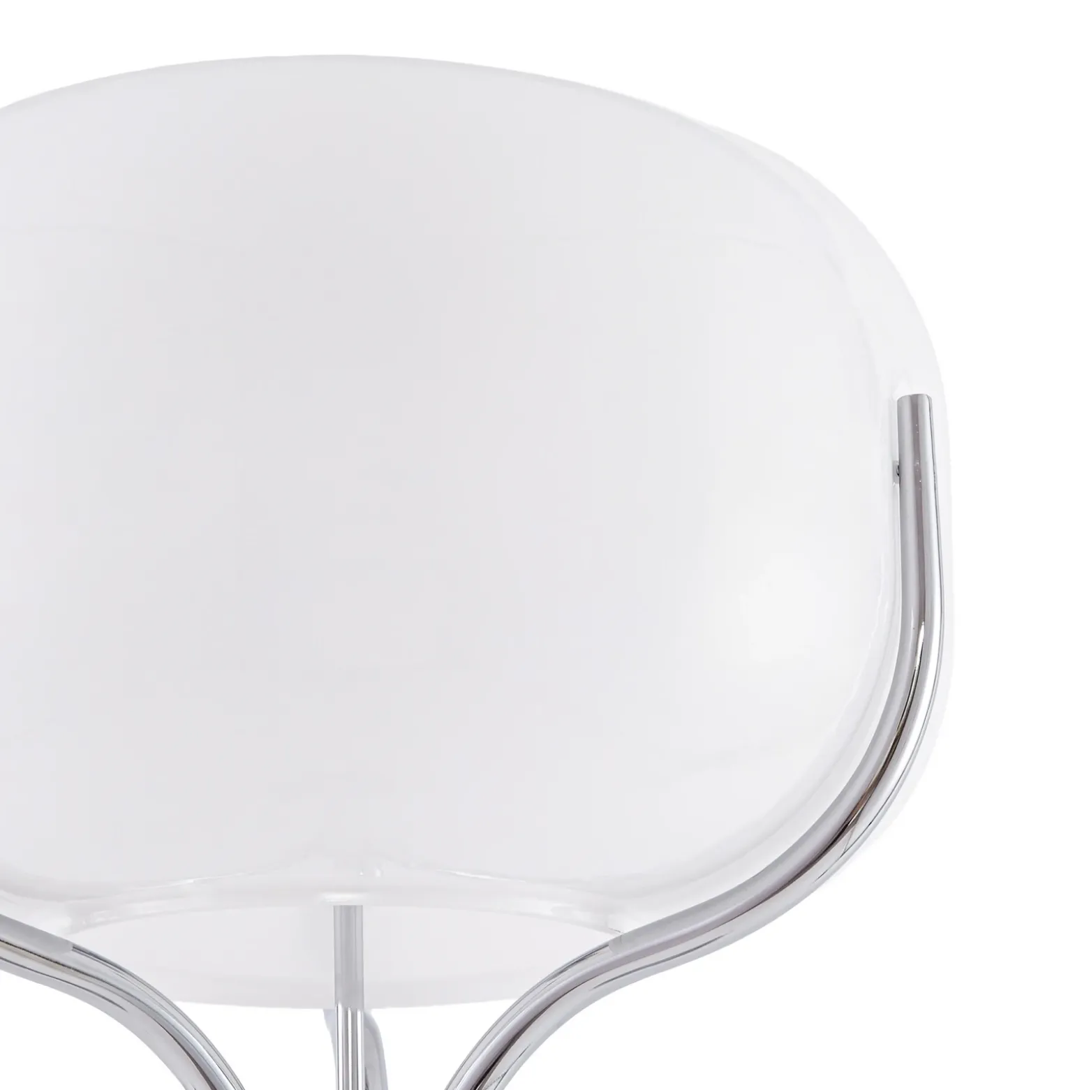 Lámpara de pie Lucande Christo, altura 160 cm, cromada/blanca, cristal